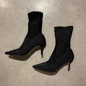Topshop kitten heel sockboot